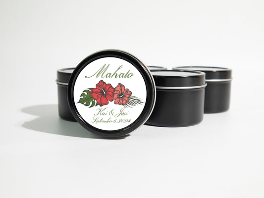 Hibiscus | Bulk Candle Wedding Favors