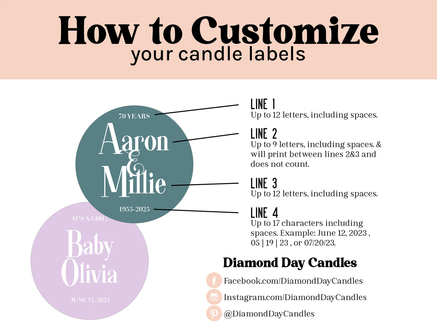 Classic Olivia | Bulk Candle Favors